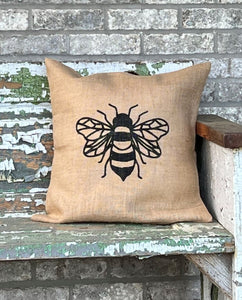 Bee pillow cover