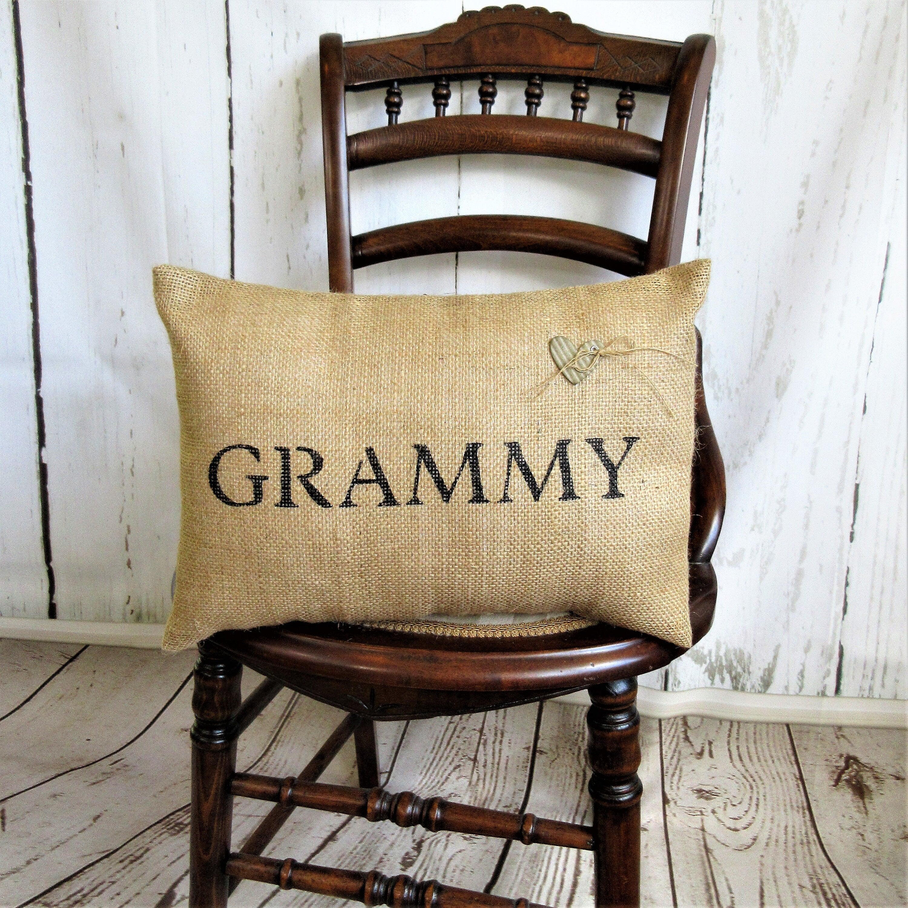 Grammy pillow, Gift for Grammy, Grammy present, Mother's day gift, burlap pillow, personalized pillow, FREE SHIPPING!